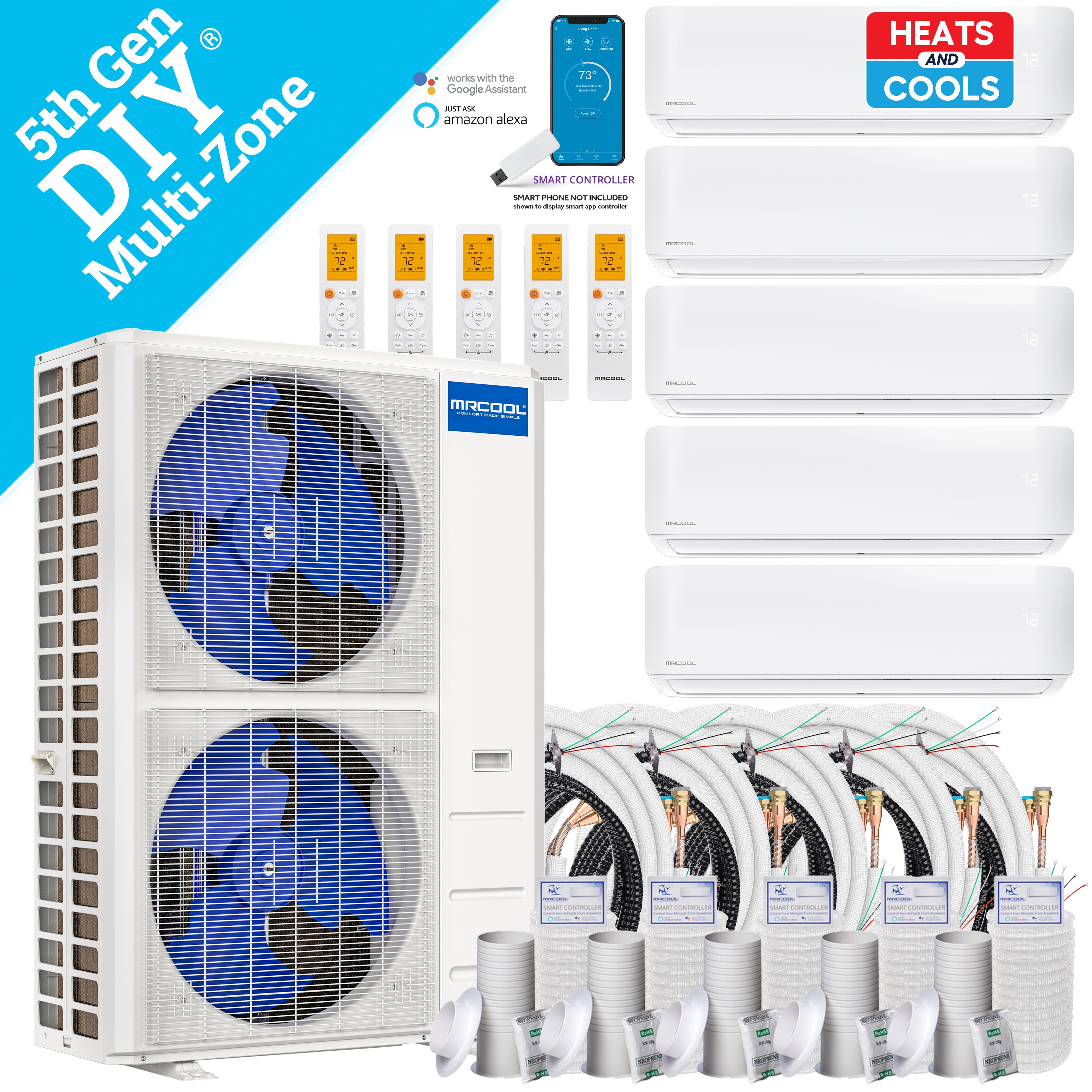 MRCOOL DIY 36K BTU 5th Generation 5-Zone Multi-Zone Condenser (230V)